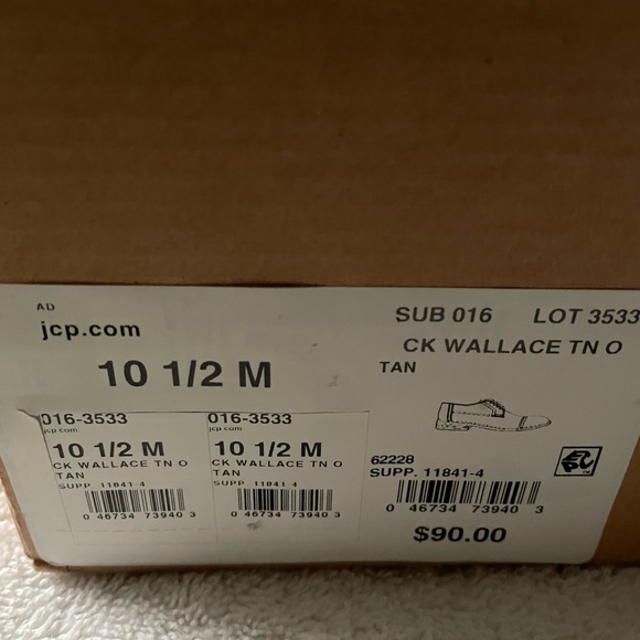 Clarks Wallace Suede Leather Tan Oxford Shoes - NEW - Picture 8 of 10